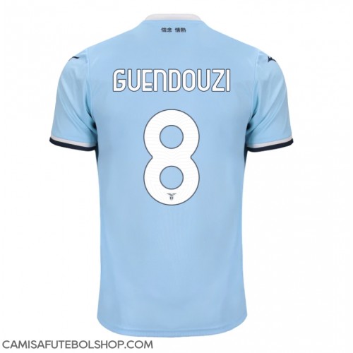 Camisa de time de futebol Lazio Matteo Guendouzi #8 Replicas 1º Equipamento 2024-25 Manga Curta